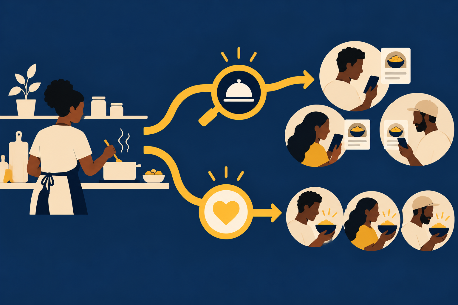 Marketplace discovery and direct repeat orders working together