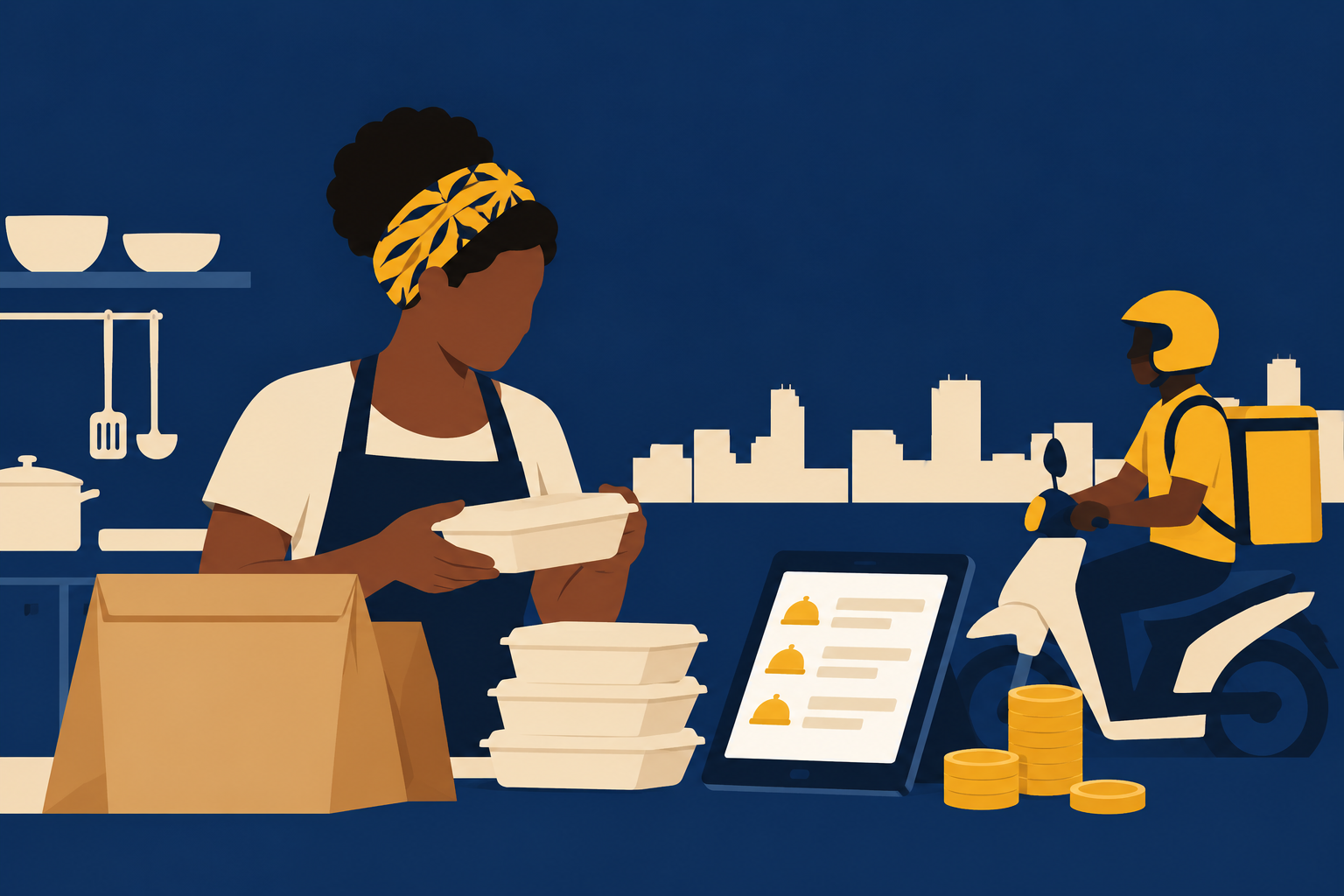 Packaging and operational costs alongside platform commission
